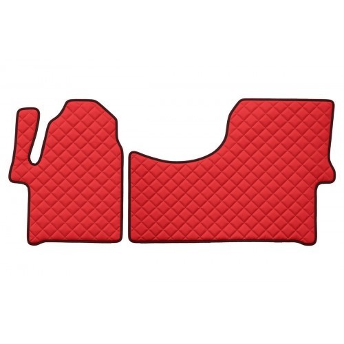 Red eco leather - leather, covers