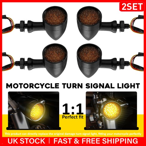 Black 10mm led turn signal - black,