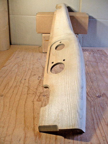 Wood pillar body - wood, rh