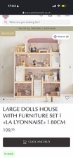 Large Wooden Dolls House La
