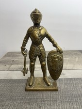 Brass Knight In Armour Figure
