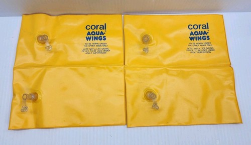 Vtg coral aqua wings - coral,