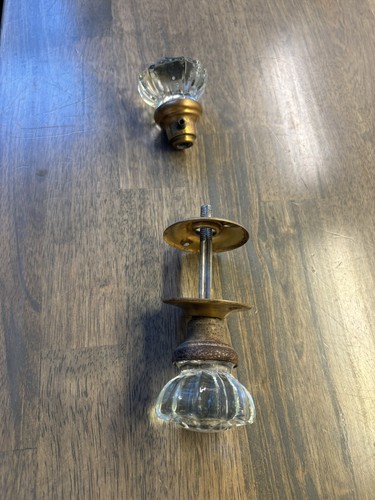 Vintage pair crystal glass - vintage,