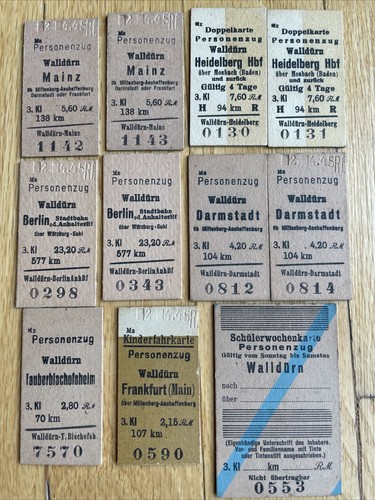 German train ticket - german, 2