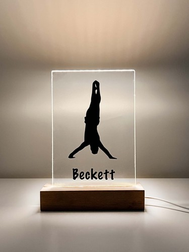 Personalized led light wood - led, up