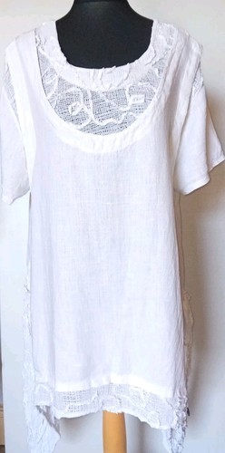 Sarah santos white linen dress - sarah,