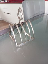 Vintage MAPPIN & WEBB SHEFFIELD 4 SLICE SILVER PLATED HOTEL WARE TOAST RACK.
