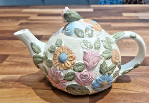 Floral teapot medium tea pot - teapot,