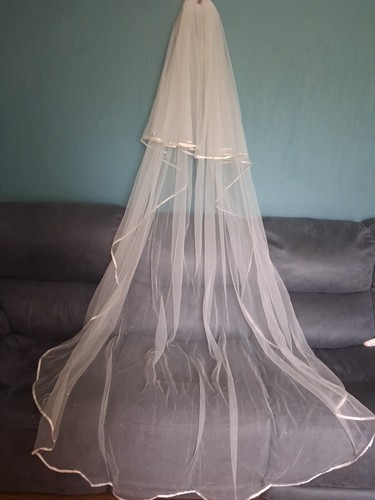 Ivory wedding veil tier - ivory,