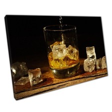 Whisky on Rocks Canvas Art
