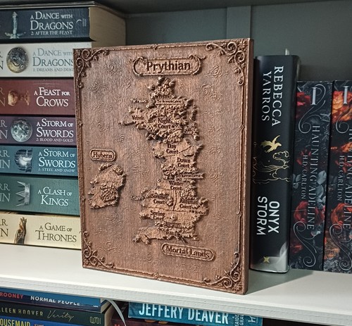 Prythian map wooden wall art - map,