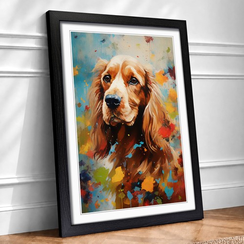 Cocker spaniel impressionism - cocker,