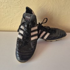 Men's Adidas Copa Mundial FG Football Boots Black White Size UK8