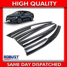 4 PCS FOR RENAULT MEGANE SEDAN WIND RAIN SUN SMOKE GUARD DEFLECTORS 2017+ONWARDS