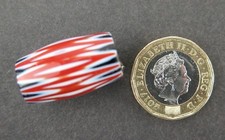 African trade bead. Venetian six layer chevron.