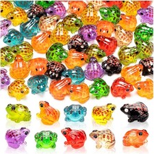 60PCS Luminous Mini Resin Frog