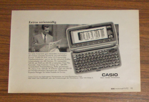 Rare advertising vintage casio - advertising,