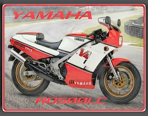 Yamaha rd500lc metal sign - yamaha,