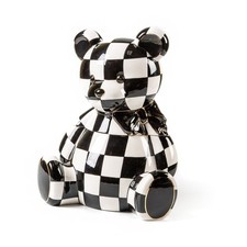 Brand New Mackenzie Childs Courtly Bear Cookie Jar