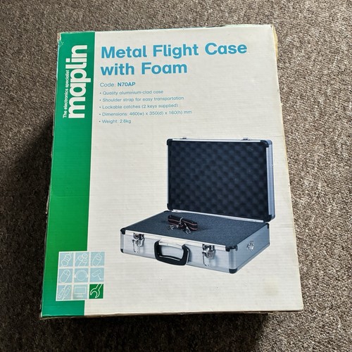 Maplin aluminium flight case - aluminium,