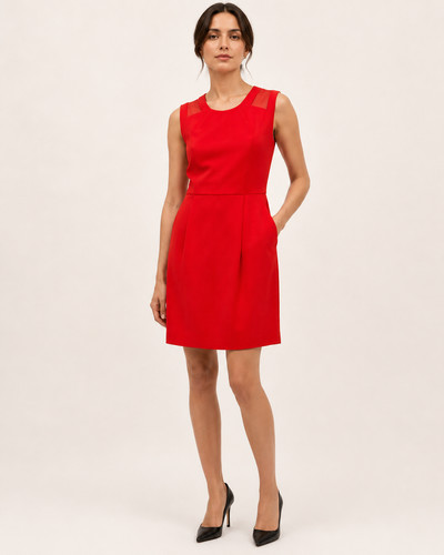 Whistles red mesh - mesh, sheath