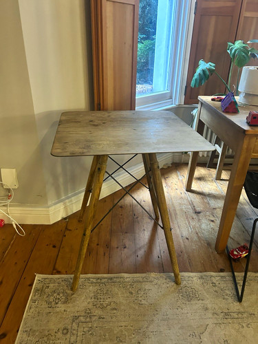 Brown wooden indoor side - brown,