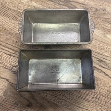 Vintage ' Skyline Bread Loaf Tins ' Baking Cake Metal Tray Planter Retro Kitchen