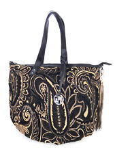 Marina Galanti Bag Tote Vintage Bohemian Paisley Baroque Tapestry Tassel Logo