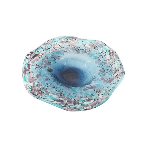 Turquoise glass bowl - turquoise,