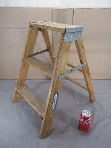 Vtg werner wood wooden step - vtg,