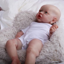 COSDOLL 22" Reborn Baby Dolls Full Silicone Real Baby Doll Newborn Handmade Doll