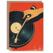 Birthday Card Pulp Retro Hifi