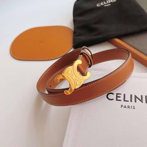 Celine triomphe leather belt - celine,