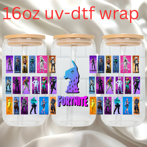 16oz dtf wrap fortnite - 16oz,