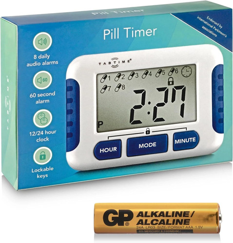 Tabtime timer electronic pill - tabtime,