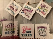 Emma Congdon Positive Affirmation Mental Health Cards Cross Stitch Chart