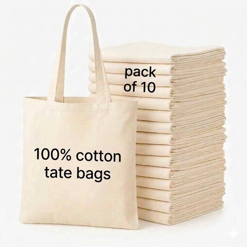 Pack cotton tote bags - tote,