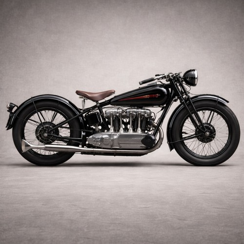 1930 henderson inline four - henderson, kj