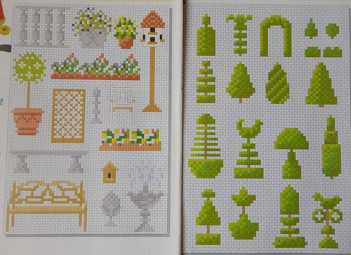 Cross stitch charts plants - cross,