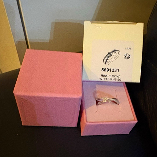 Swarovski row ring set women - 2-row,