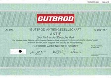 Gutbrod AG Frankfurt 1991