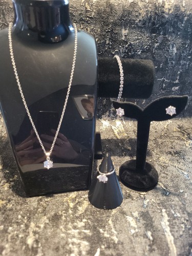 Jewellery set zircon - set,, gem