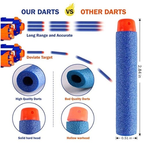 Foam refill darts - refill, blue