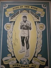 Muhammad Ali Signed Poster In