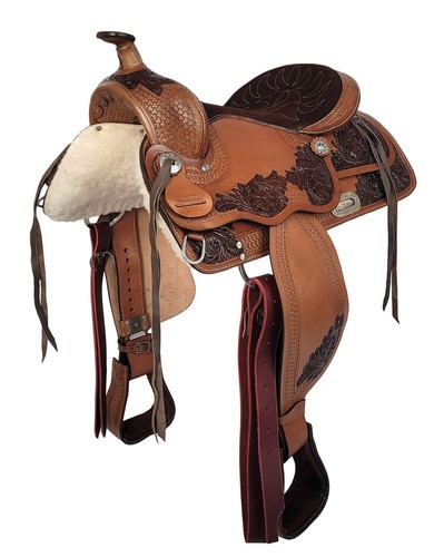 Western saddle buffalo leather - western,