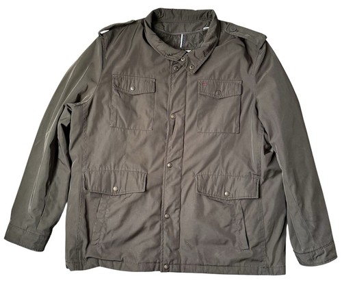 Levis olive green zip button - levis,