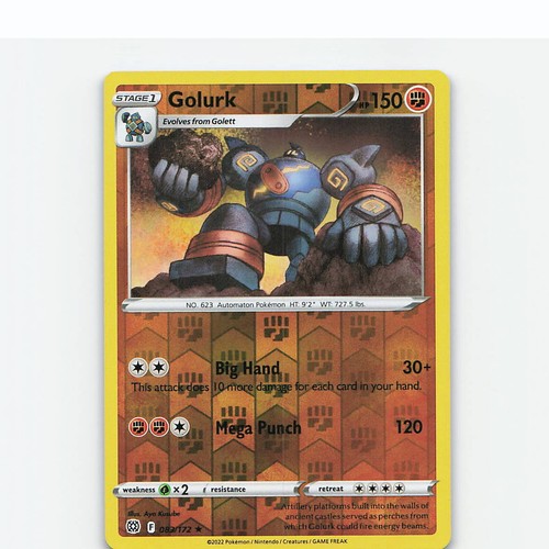 Golurk 083 172 rare - golurk, brilliant