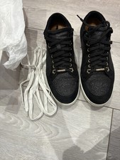 Jimmy Choo Miami Fine Glitter Trainers - Size 7
