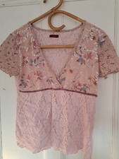 Ladies Top Size 16 Low Cut Unusual Holiday Clubbing Festival