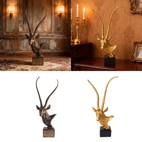 Antelope head sculpture - antelope,